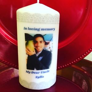 Put your picture on candle